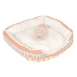 TIAKI Hundebett & Decke Nordic Winter - Grösse M: L 72 x B 62 x H 17 cm