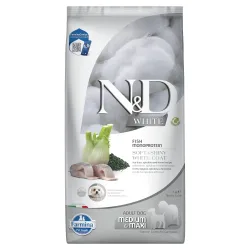 Farmina N&D Dog Adult Medium/Maxi White Wolfsbarsch, Fenchel & Spirulina - 7 kg