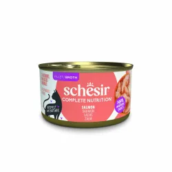 Schesir Complete Nutrition Filet in Brühe 6 x 85 g in Dosen - Lachs