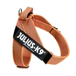 Julius-K9 IDC® Color & Grey Gurtgeschirr, orange/grau - Grösse L/1: Brustumfang 63 - 85 cm
