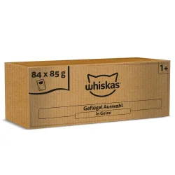 Whiskas 1+ Adult Beutel 84 x 85 g - Geflügelgerichte in Gelee