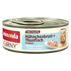 Sparpaket animonda Carny adult in Sosse 24 x 60 g - Hühnchenbrust & Thunfisch