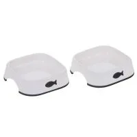 Kunststoffnapf Little Fish 2er-Set - 2 x 200 ml, L 13,5 x B 13,5 cm