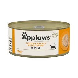 Sparpaket Applaws in Brühe 48 x 156 g - Hühnchenbrust & Käse