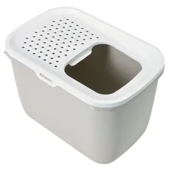 Savic Katzentoilette Hop In - sand-beige / weiss