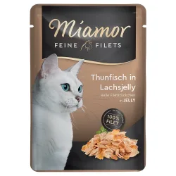 Miamor Feine Filets 6 x 100 g - Thunfisch in Lachsjelly