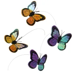 Katzenspielzeug Funny Butterfly - 4 Stück Ersatz-Schmetterlinge