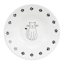 Trixie Keramikteller Katze für kurznasige Rassen - 200 ml, Ø 15 cm