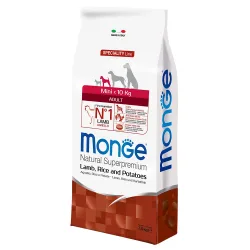 Monge - Dog Adult Mini Lamb 7,5kg, 7.5KG