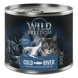Wild Freedom Adult 6 x 200 g - getreidefreie Rezeptur - Cold River: Lachs & Huhn