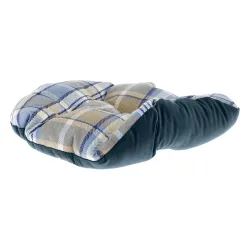 Ferplast Kuschelbett Charles, blau - Grösse 60: L 56 x B 42 x H 20 cm