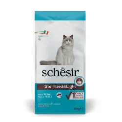Schesir Sterilized & Light mit Fisch - Sparpaket: 2 x 10 kg