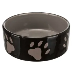 Trixie Keramik Fressnapf mit Pfoten - 300 ml, Ø 12 cm