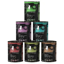 Sparpaket catz finefood Pure 12 x 400 g - Mixpaket 2 (6 Sorten)