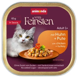 animonda vom Feinsten Adult 32 x 85 g - Huhn & Pute in Sosse