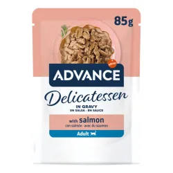 Affinity Advance Delicatessen in Sauce - Sparpaket: 48 x 85 g Lachs