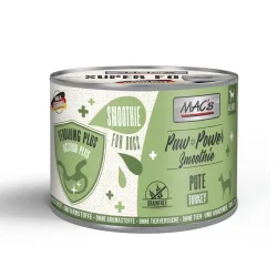 Sparpaket MAC's Dog Paw Power Smoothie 12 x 185 g - Plus Huhn - Haut & Fell