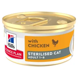 Hill's Science Plan Adult Sterilised Mousse - Huhn (12 x 85 g)