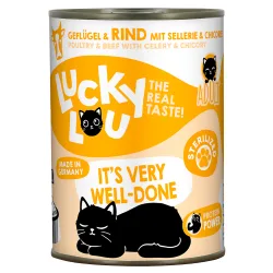 Sparpaket Lucky Lou Adult 24 x 400 g - Sterilized Geflügel & Rind