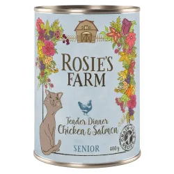 Sparpaket Rosie's Farm Senior 12 x 400 g - Senior: Huhn & Lachs