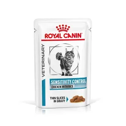 ROYAL CANIN Veterinary Sensitivity Control Huhn mit Reis, feine Stückchen in Soße 12x85 g