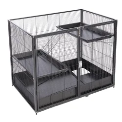 TIAKI Kleintierkäfig Étagère - Add-on Kit: L 93,5 x B 63 x H 73,8 cm