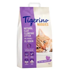 Tigerino Nuggies XL-Grain Katzenstreu ? Babypuderduft - 14 l