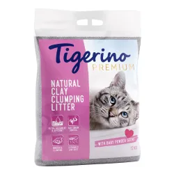 Kombi-Paket: Tigerino Premium Katzenstreu 2 x 12?kg + Wild Freedom Trocken- & Nassfutter - Babypuderduft + Wide Country - Huhn pur - 200 g Nassfutter