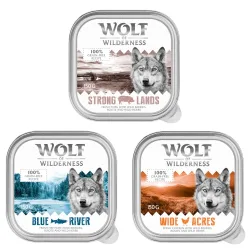 Mix-Pakete Wolf of Wilderness Adult - 6 x 150 g MINI Schale: Huhn, Fisch, Schwein