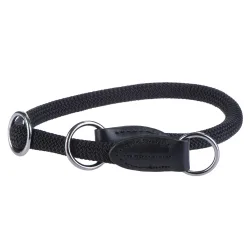 Hunter Hundehalsband Freestyle, schwarz - Grösse 50: verstellbar bis max. 50 cm, Ø 10 mm
