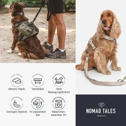 Nomad Tales Hundeleine Blush Limited Edition, mocha - 200 cm lang