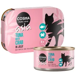 Sparpaket Cosma Asia in Jelly 24 x 170 g - Thunfisch & Krebsfleisch