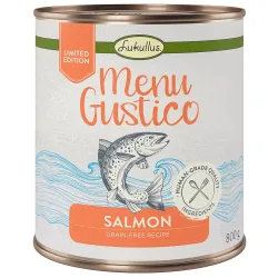 Lukullus Menu Gustico - Lachs mit Karotte, Luzerne und Spinat - 6 x 800 g