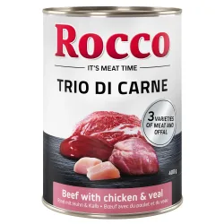 Sparpaket Rocco Classic Trio di Carne - 24 x 400 g - Rind, Huhn & Kalb