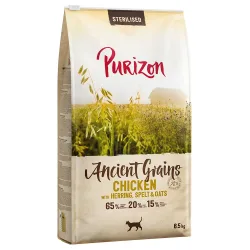 Sparpaket Purizon Adult Urgetreide 2 x 6,5 kg - Sterilised Huhn mit Fisch