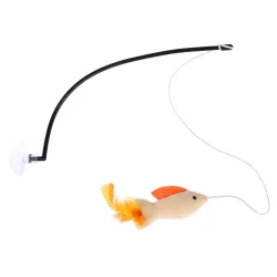 TIAKI Katzenangel Fisch mit Saugnapf - 1 Stück