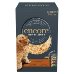 Sparpaket Encore Dog Gravy Pouch Mix 20 x 100 g - Fleisch-Auswahl (3 Sorten)