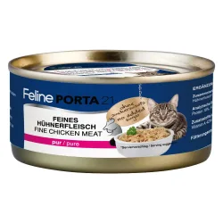Feline Porta 21 Sparpaket 24 x 156 g - Hühnerfleisch pur