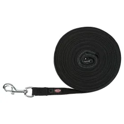 Trixie Schleppleine Baumwolle, schwarz - Grösse: M-L: 10 m lang / 20 mm breit