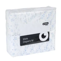 zooplus Basics Rüdenwindeln - Grösse M: 42 - 52 cm, 50 Stück