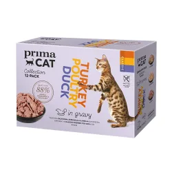 PrimaCat Classic in Sosse 12 x 85 g - Sterilized-Mix (2 Sorten)