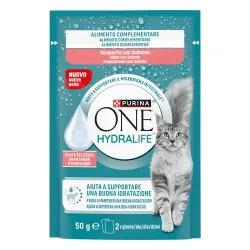 PURINA ONE Hydralife Katzen-Liquid 12 x 50 g - mit Lachs-Geschmack