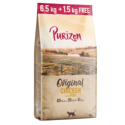 1,5 kg gratis! Purizon Adult Getreidefrei 8 kg - Original Huhn mit Fisch