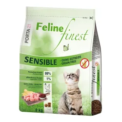 2 x 2 kg Porta 21 im gemischten Probierpaket - Finest Sensible - Grain Free + Cats Heaven