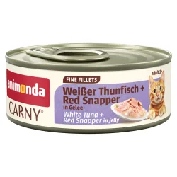 Sparpaket animonda Carny Adult Fine Fillets in Gelee 24 x 60 g - Weisser Thunfisch & Red Snapper