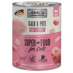 Sparpaket MAC´s Cat 12 x 800 g - Kalb & Pute