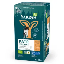 Sparpaket Yarrah Bio 48 x 100 g - Pâté-Mix (3 Sorten)