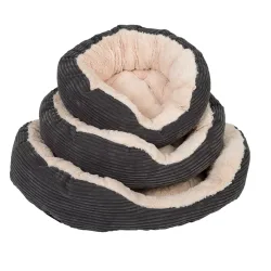 Kuschelbett Cozy Cord - L 63 x B 53 x H 15 cm