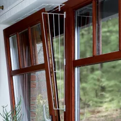Trixie Kippfenster-Schutzgitter weiss - Ausführung 1: Befestigung an der Fensterseite (1 Teil)
