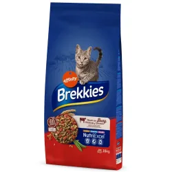 Brekkies Trockenfutter 15 kg + Daily Delice Huhn & Truthahn 8 x 85 g gratis! - Rind + Huhn & Truthahn in Soße